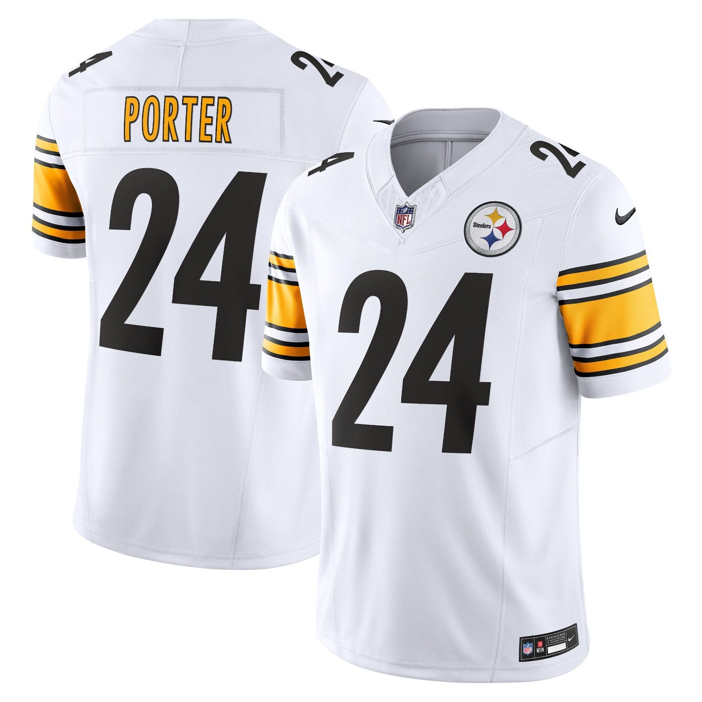 Joey Porter Jr. Pittsburgh Steelers Nike Vapor F.U.S.E. Limited Jersey - White football jersey product view 1
