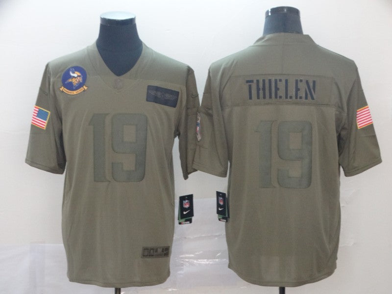Men's Minnesota Vikings Adam Thielen #19 Brown Game Jersey1 football jersey product view 1