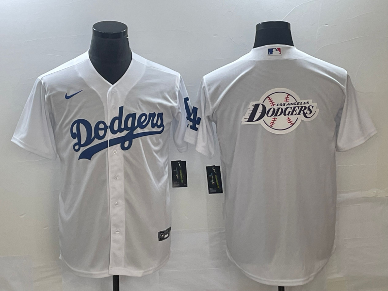 Men's Los Angeles Dodgers White Home Replica Player Jersey1 baseball jersey product view 1
