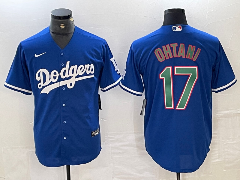 Men's Los Angeles Dodgers Shohei Ohtani Blue Replica Player Jersey1 baseball jersey product view 1