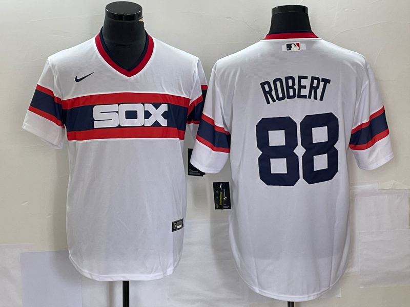 Men's Chicago White Sox Luis Robert #88 White Home Cooperstown Collection Team Player Jersey1 baseball jersey product view 1