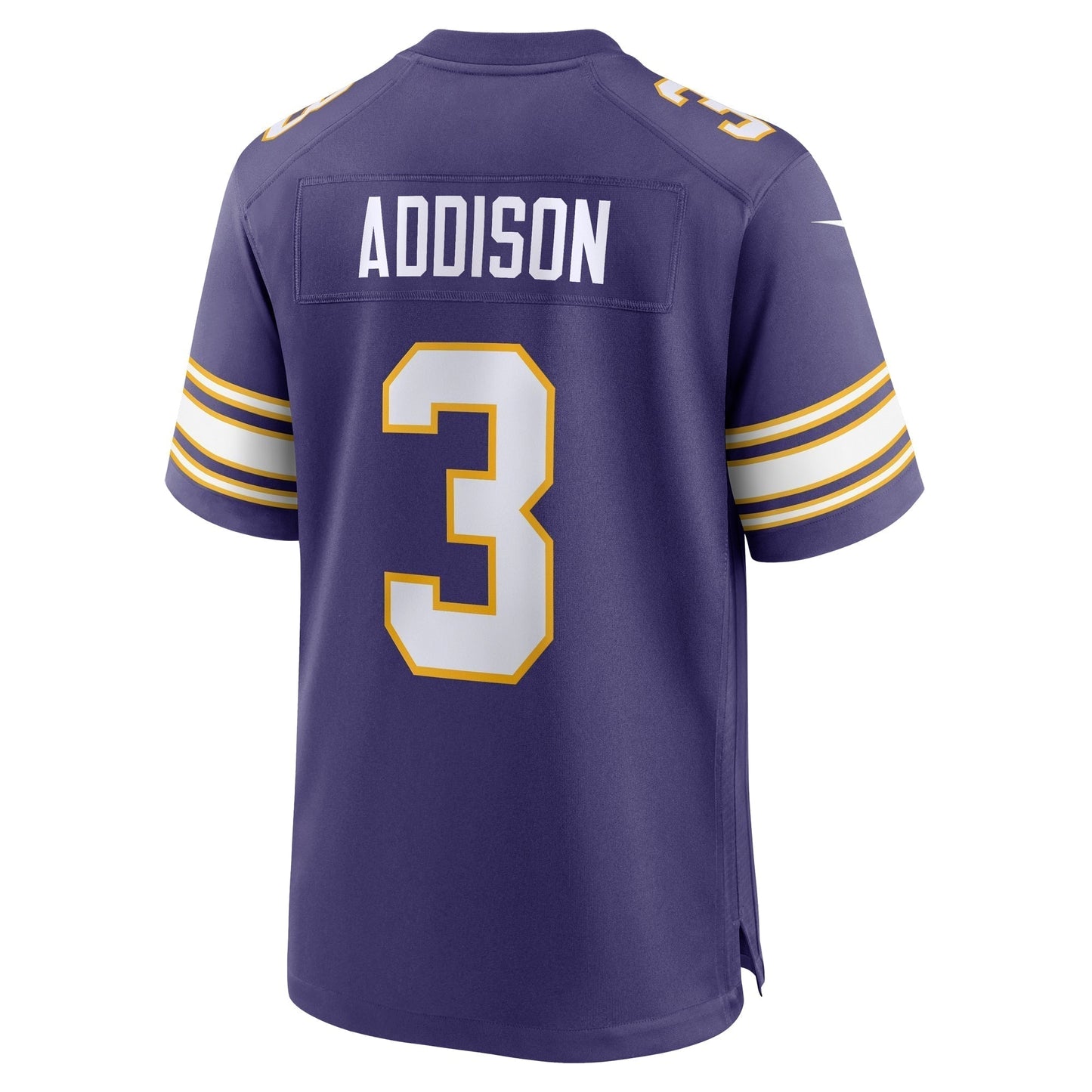Jordan Addison Minnesota Vikings Nike Classic Game Jersey - Purple football jersey product view 3