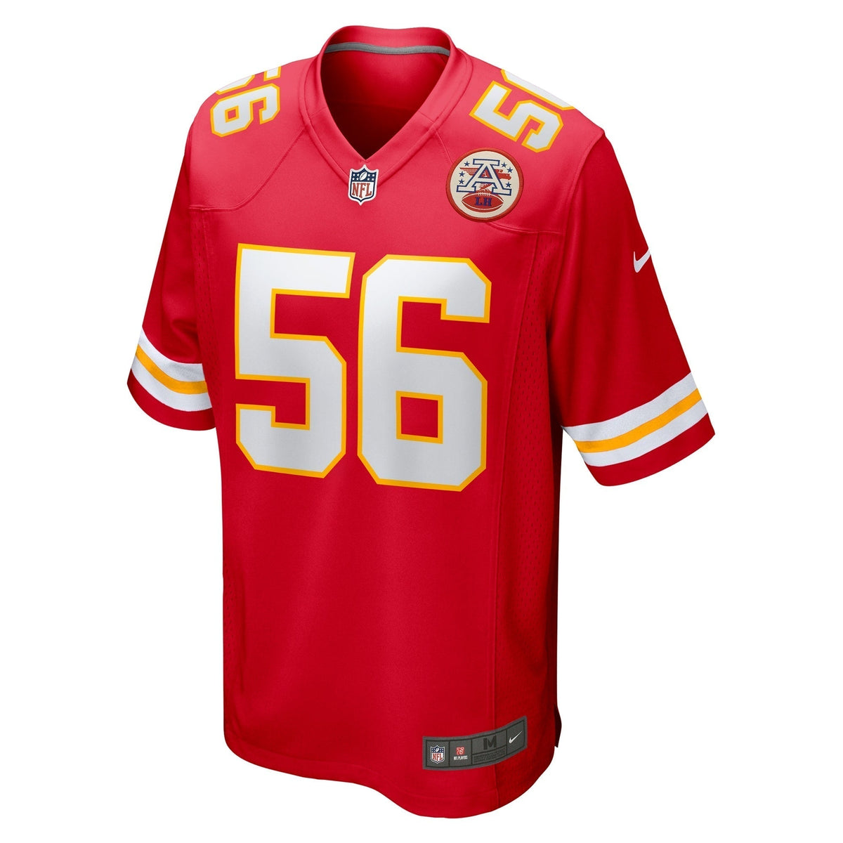 George Karlaftis Kansas City Chiefs Nike Game Jersey - Red football jersey product view 3