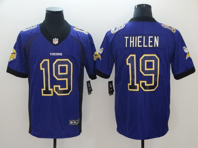 Men's Minnesota Vikings Adam Thielen #19 Purple Game Jersey1 football jersey product view 1