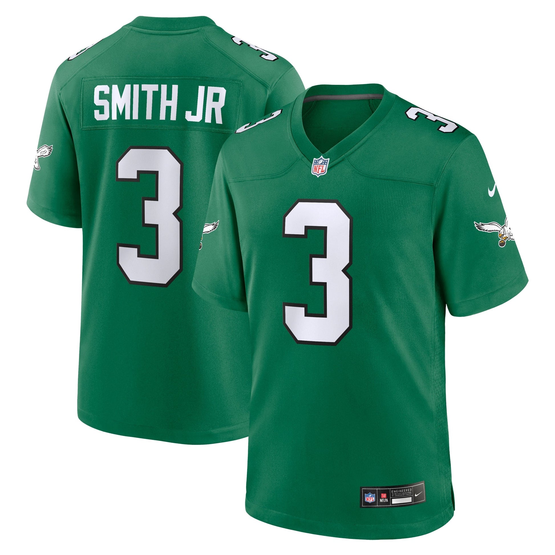 Nolan Smith Philadelphia Eagles Nike Alternate Game Jersey - Kelly Green football jersey product view 1