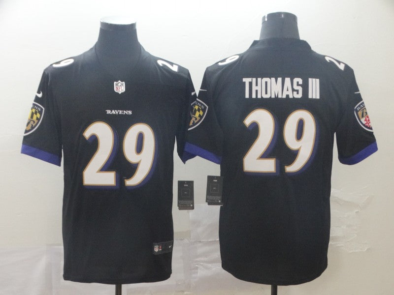 Men's Baltimore Ravens Earl Thomas III #29 Black Game Jersey1 football jersey product view 1
