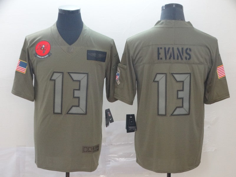 Men's Tampa Bay Buccaneers Mike Evans #13 Brown Game Jersey1 football jersey product view 1