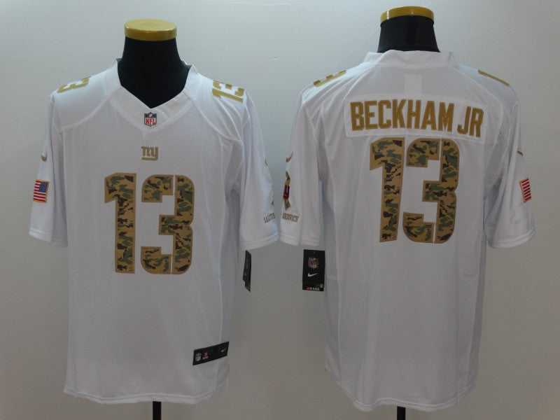 Men's New York Giants Odell Beckham Jr. #13 White Authentic Game Jersey1 football jersey product view 1
