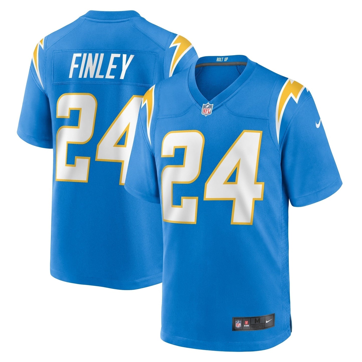 AJ Finley Los Angeles Chargers Nike Team Game Jersey - Powder Blue football jersey product view 1