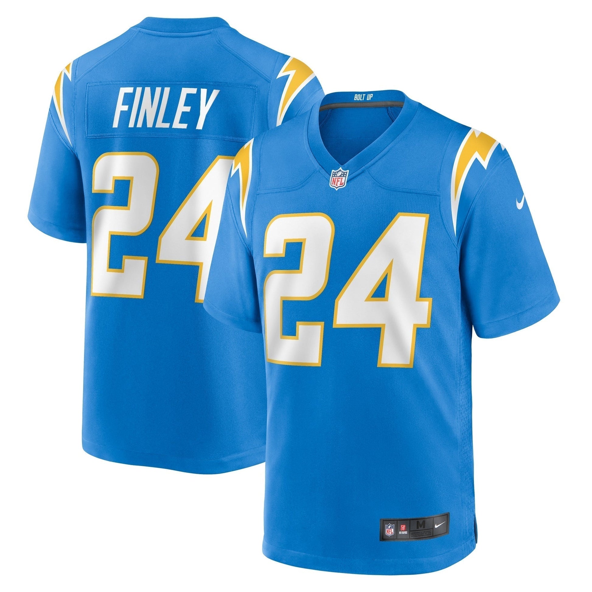 AJ Finley Los Angeles Chargers Nike Team Game Jersey - Powder Blue football jersey product view 1