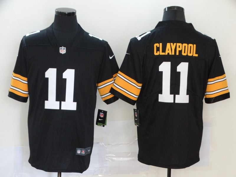 Men's Pittsburgh Steelers #11 Chase Claypool Black Player Game Jersey1 football jersey product view 1