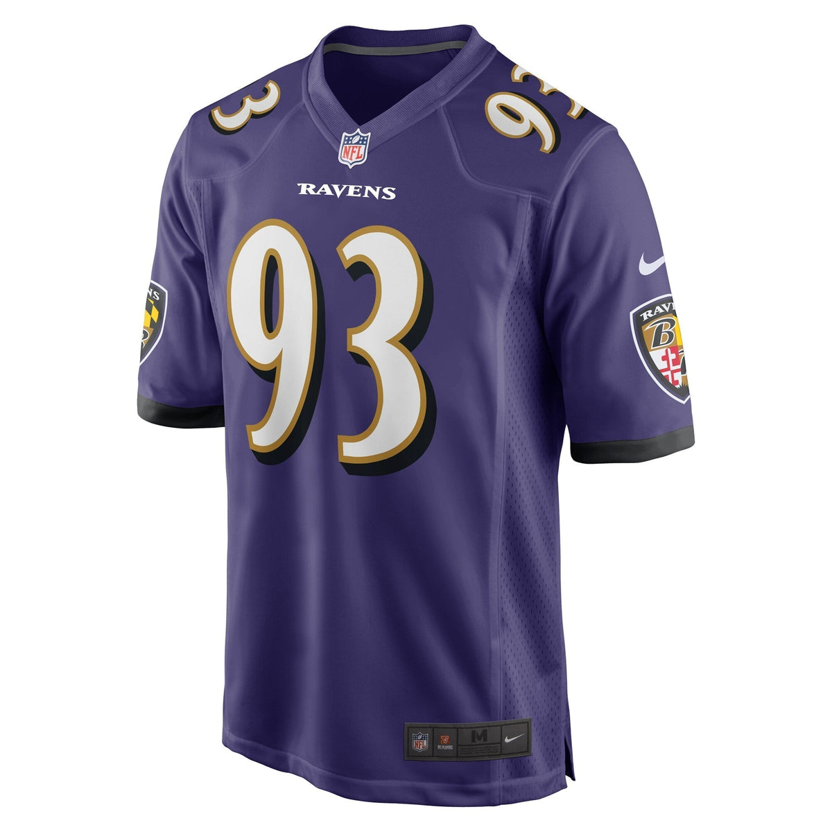 Bravvion Roy Baltimore Ravens Nike Game Jersey - Purple football jersey product view 2