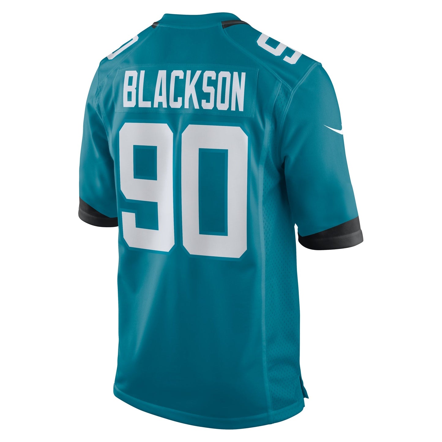 Angelo Blackson Jacksonville Jaguars Nike Team Game Jersey - Teal football jersey product view 3