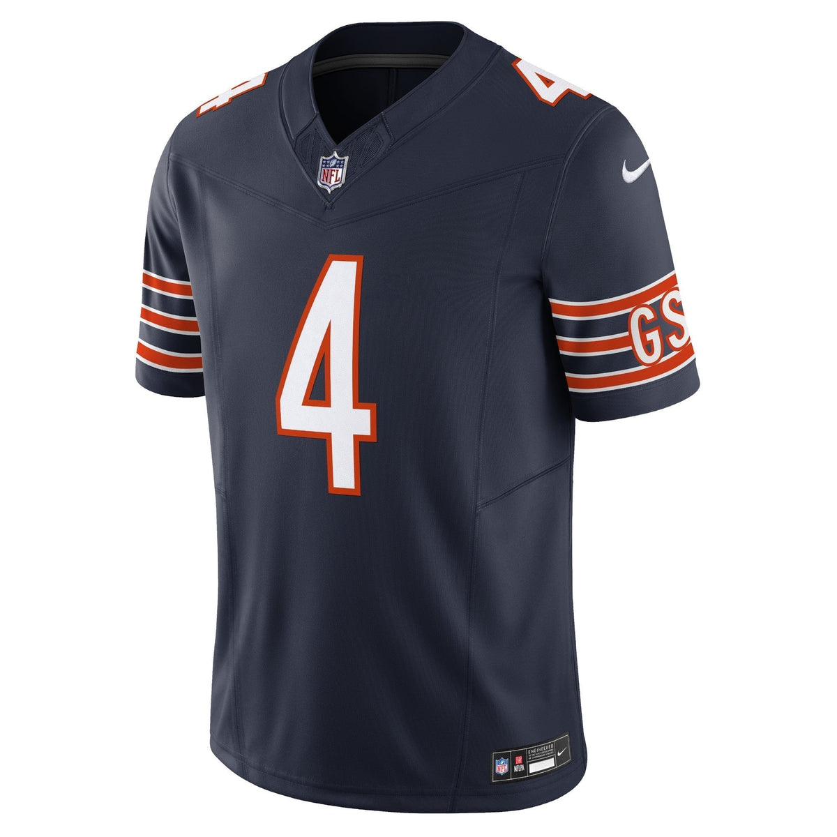 Eddie Jackson Chicago Bears Nike Vapor F.U.S.E. Limited Jersey - Navy football jersey product view 2