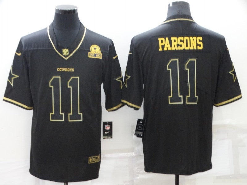 Men's Dallas Cowboys Micah Parsons #11 Black Player Game Jersey1 football jersey product view 1