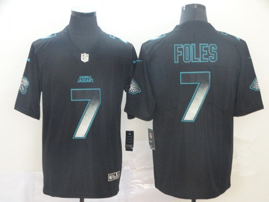 Men's Jacksonville Jaguars #7 Nick Foles Black Game Player Jersey1 football jersey product view 1