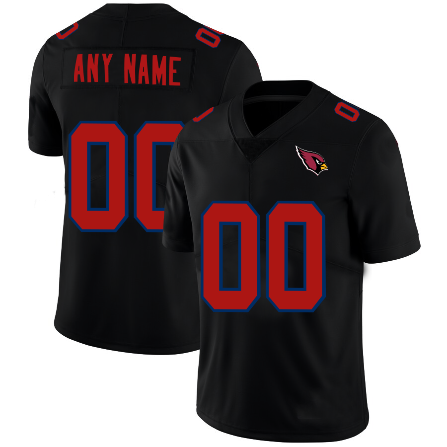 Custom1 Arizona Cardinals Black American Stitched Name And Number Christmas Birthday Gift Football Jerseys football jersey product view 1
