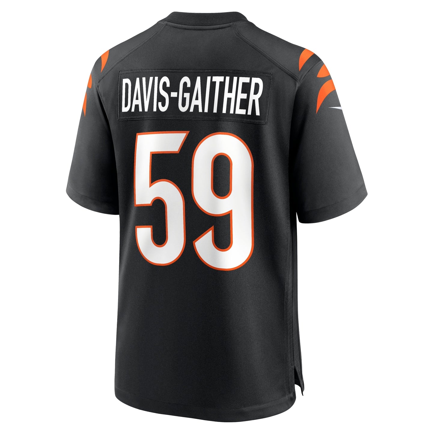 Akeem Davis-Gaither Cincinnati Bengals Nike Game Jersey - Black football jersey product view 3