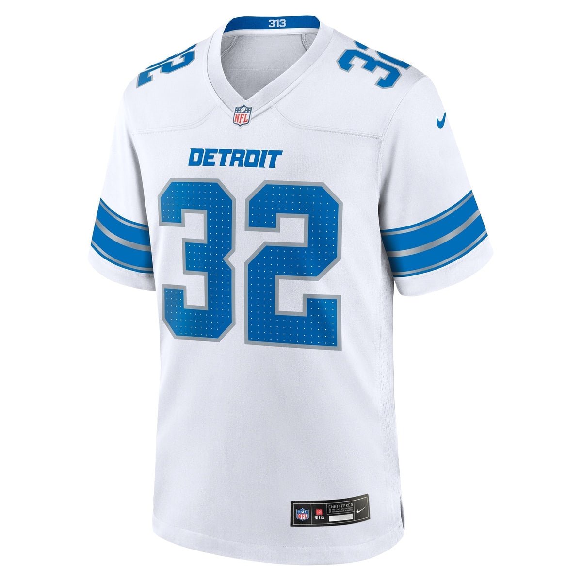 Brian Branch Detroit Lions Nike White Game Jersey - White football jersey product view 2