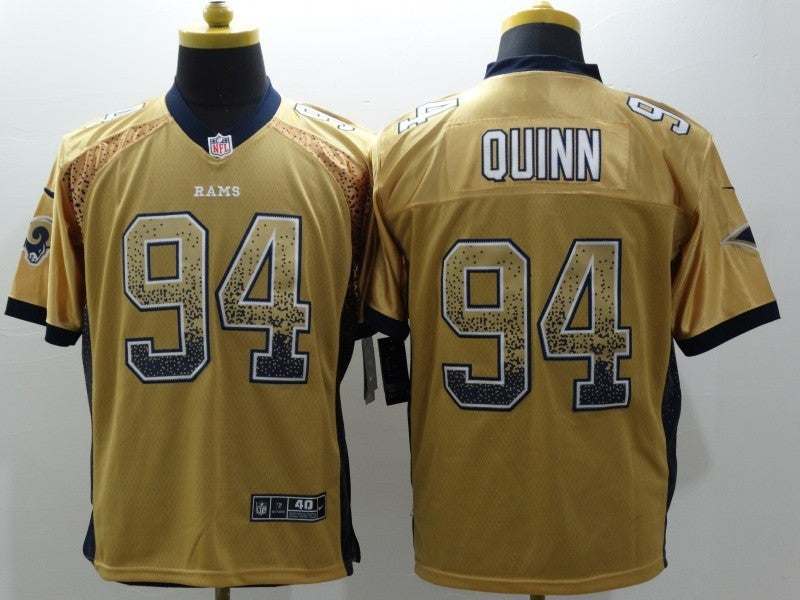 Men's Los Angeles Rams Robert Quinn #94 Yellow Game Jersey1 football jersey product view 1