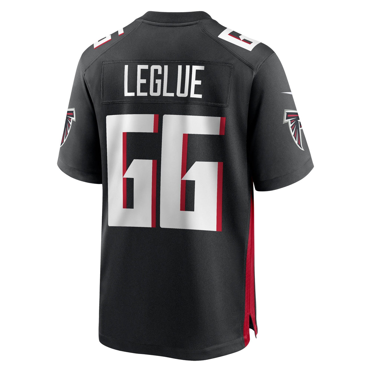 John Leglue Atlanta Falcons Nike Team Game Jersey - Black football jersey product view 3