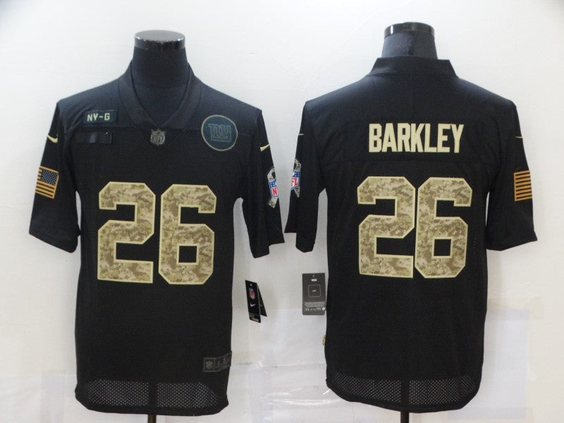 Men's New York Giants #26 Saquon Barkley Black Player Game Jersey1 football jersey product view 1