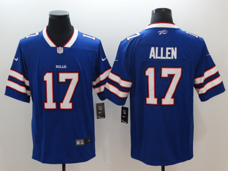 Men's Buffalo Bills Josh Allen #17 Blue Team Game Player Jersey1 football jersey product view 1