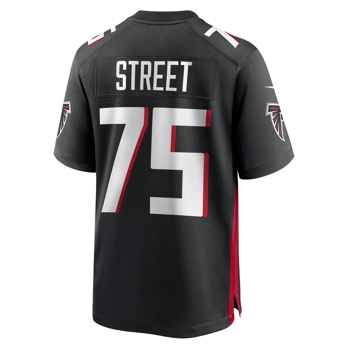 Kentavius Street Atlanta Falcons Nike Game Jersey - Black football jersey product view 3