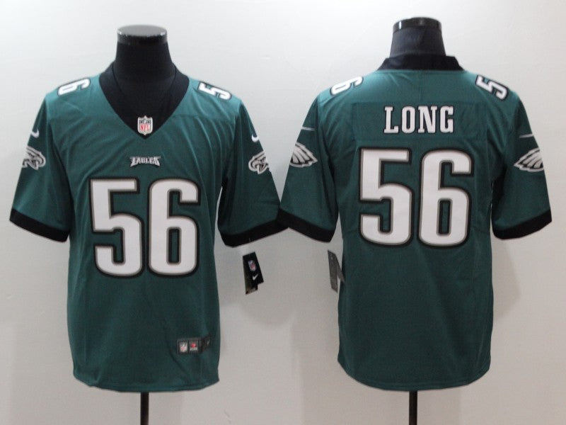 Men's Philadelphia Eagles Chris Long #56 Midnight Green Game Jersey1 football jersey product view 1