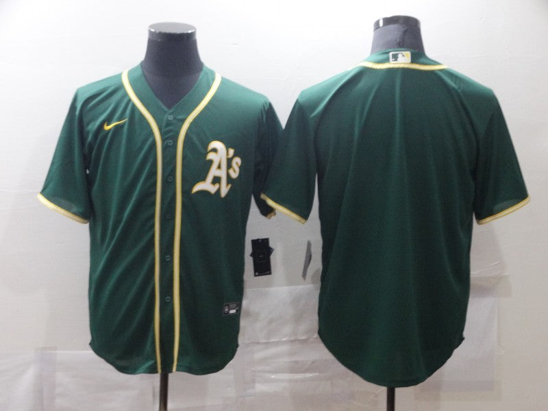 Men's Oakland Athletics Kelly Green Replica Blank Jersey1 baseball jersey product view 1