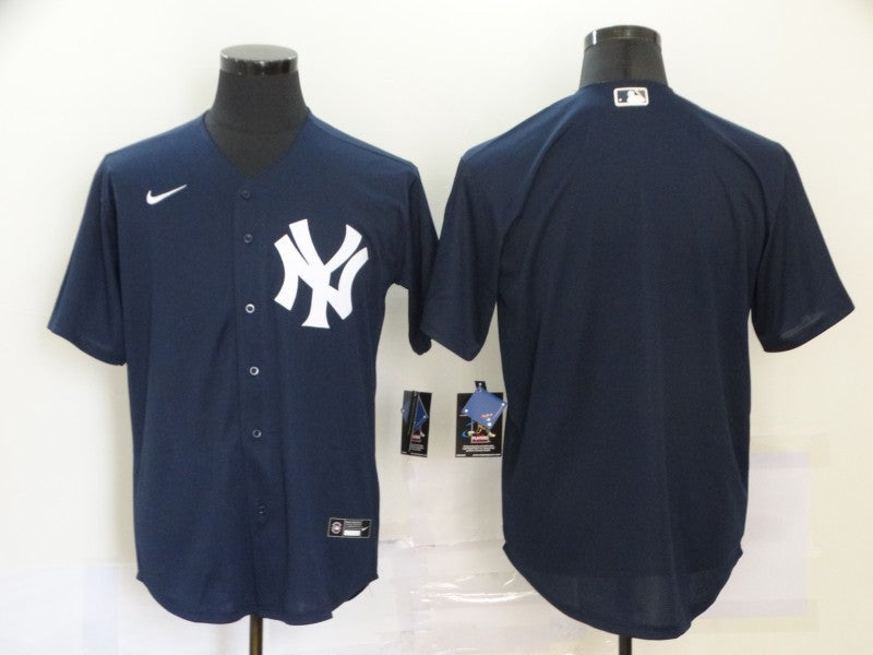 Men's New York Yankees Navy Alternate Blank Jersey1 baseball jersey product view 1