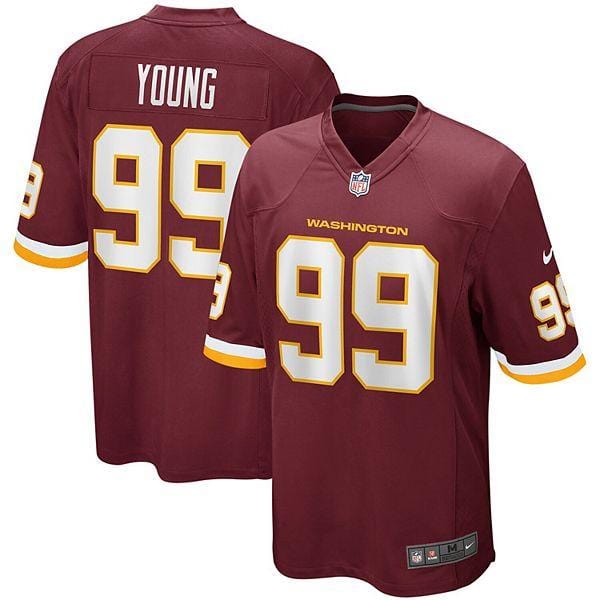 Chase Young Washington Football Team Jersey football jersey product view 1