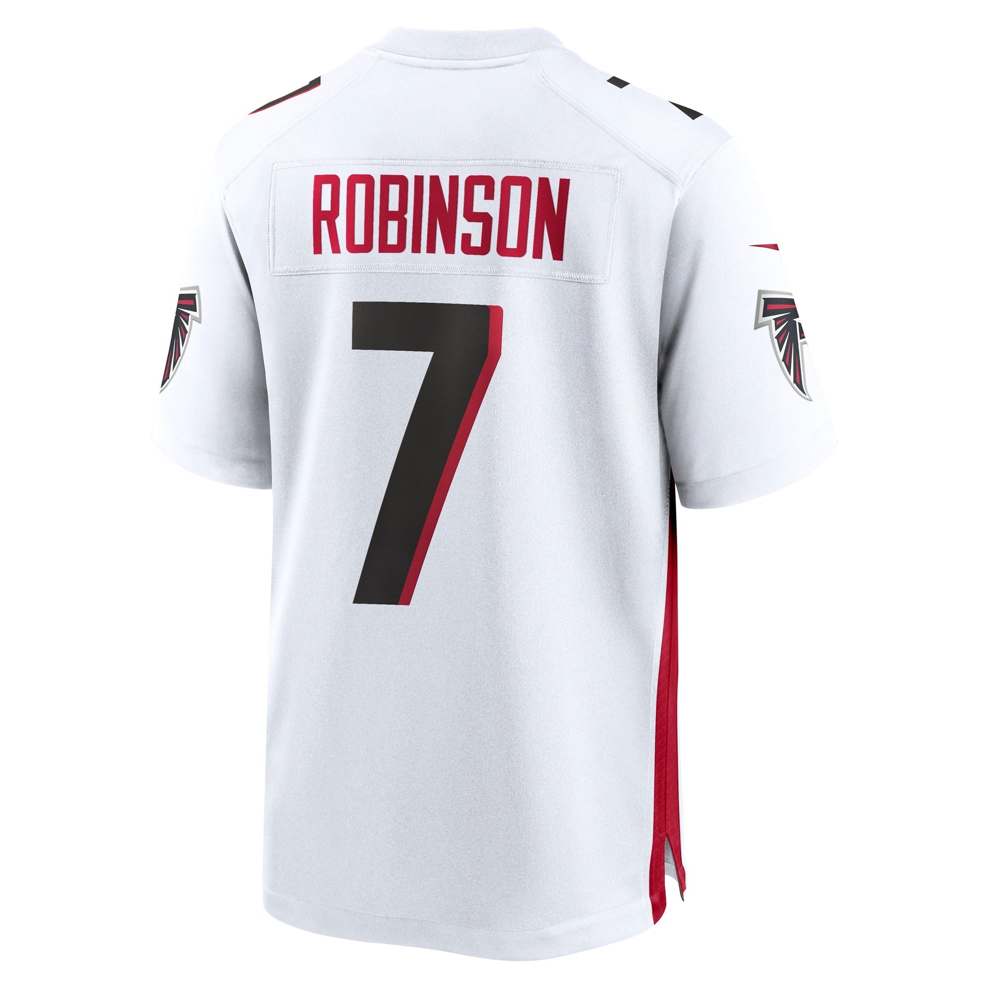 Bijan Robinson Atlanta Falcons Nike Game Jersey - White football jersey product view 3
