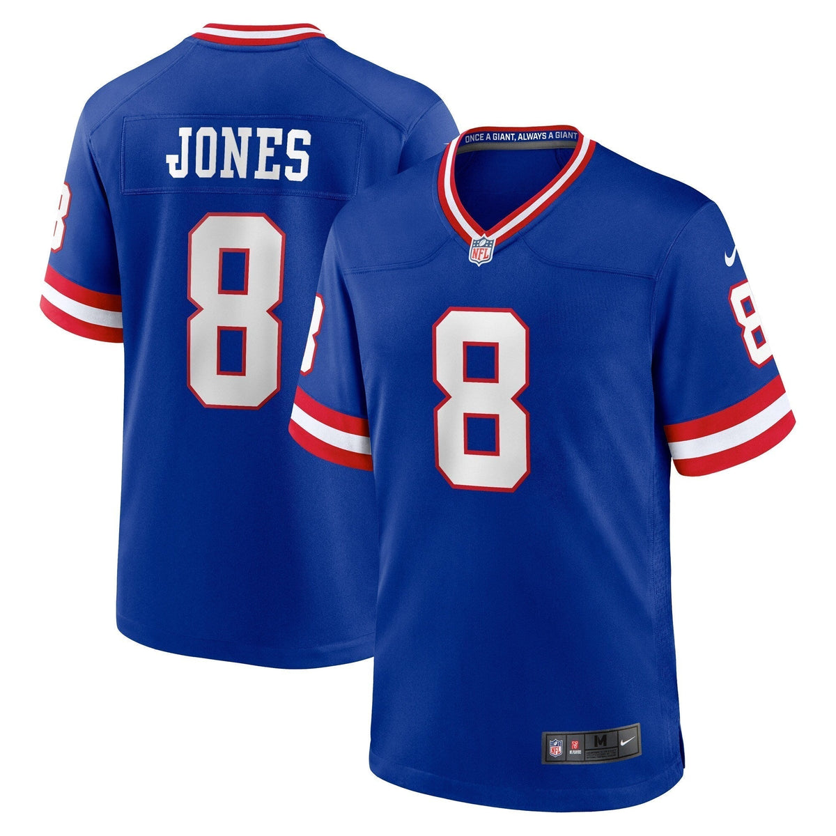 Daniel Jones New York Giants Nike Classic Game Jersey - Royal football jersey product view 1