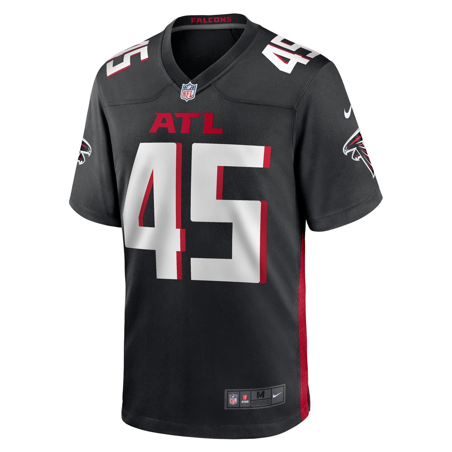 Donavan Mutin Atlanta Falcons Nike Game Jersey - Black football jersey product view 2