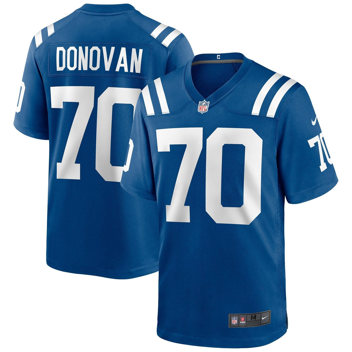 Art Donovan Indianapolis Colts Nike Game Retired Jersey - Royal football jersey product view 1