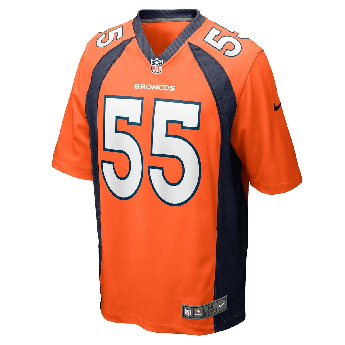 Frank Clark Denver Broncos Nike Team Game Jersey - Orange football jersey product view 2