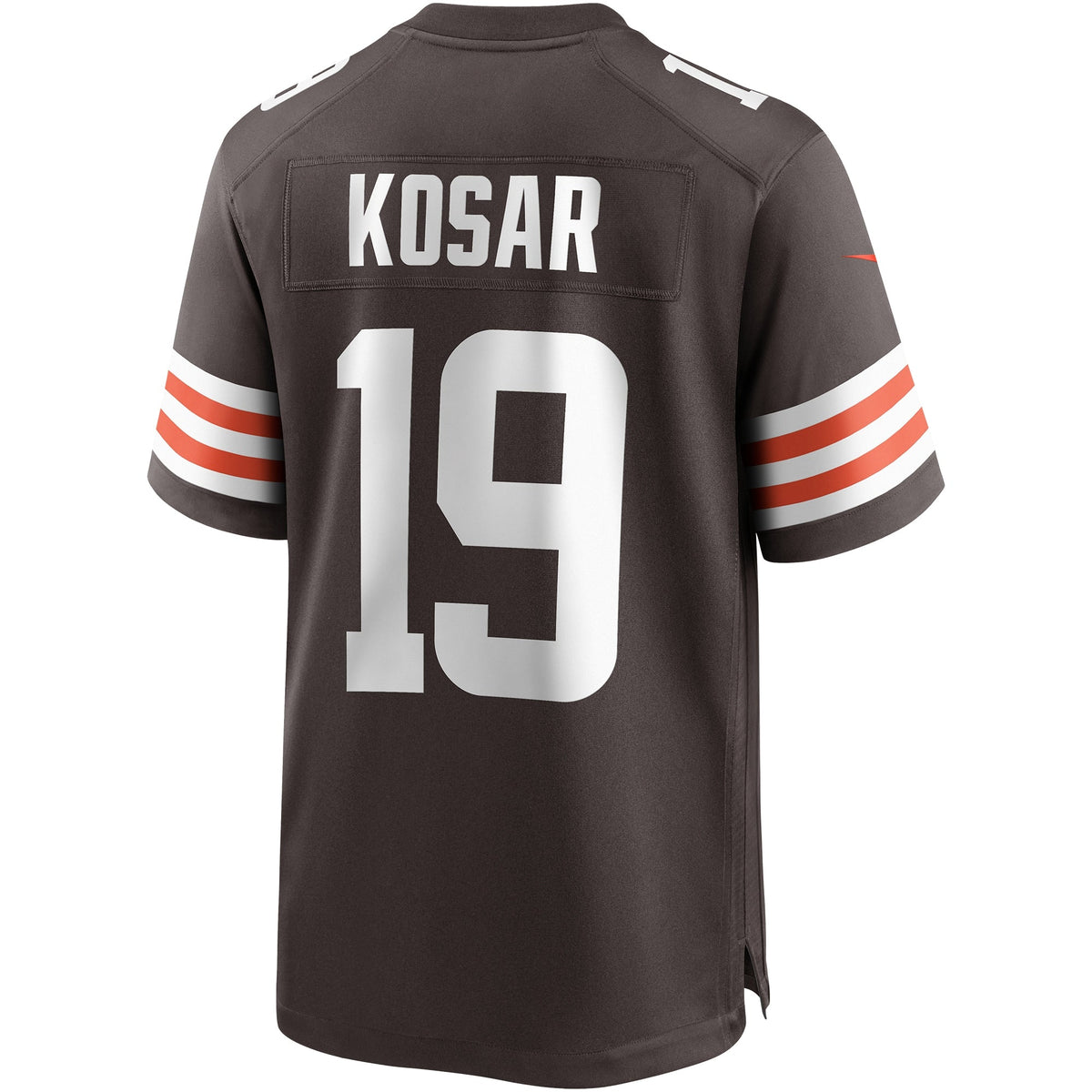Bernie Kosar Cleveland Browns Nike Game Retired Jersey - Brown football jersey product view 3