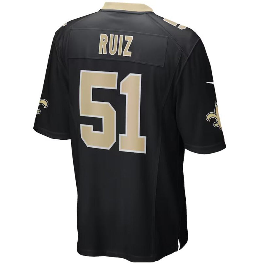 C.Panthers #51 Sam Mills Black Retired Player Vapor Game Football Jerseys football jersey product view 1