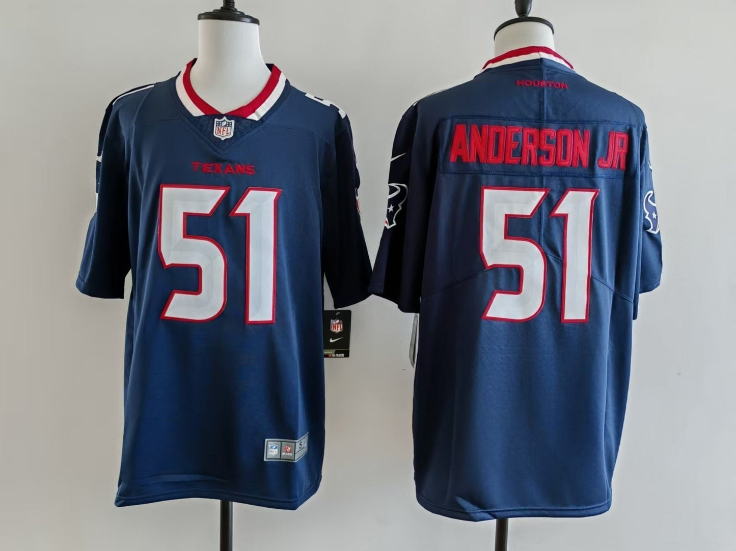 Men's Houston Texans Will Anderson Jr. Jersey-Blue football jersey product view 1