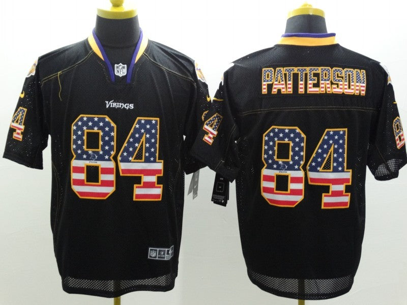 Men's Minnesota Vikings Cordarrelle Patterson #84 Black Game Jersey1 football jersey product view 1