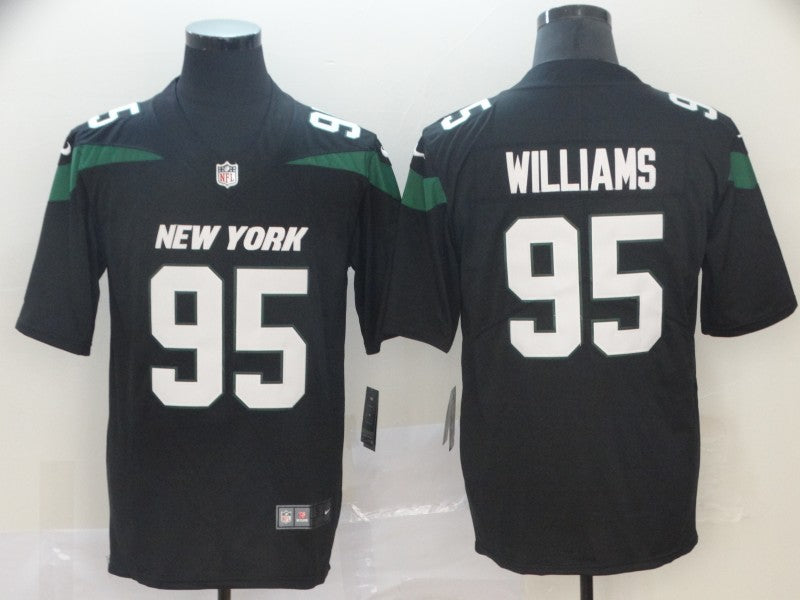 Men's New York Jets Quinnen Williams Black Game Jersey1 football jersey product view 1