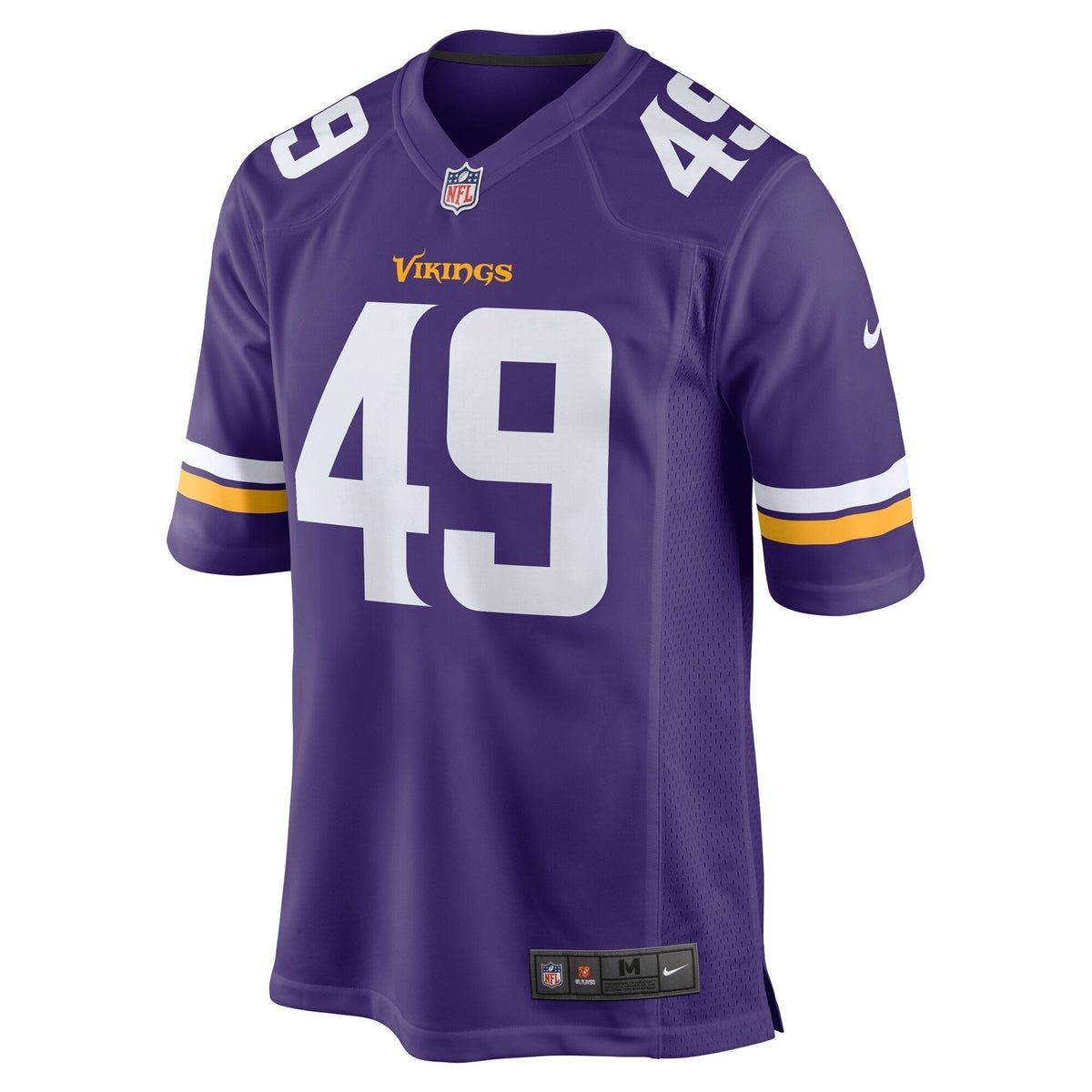 Seth Vernon Minnesota Vikings Nike Game Jersey - Purple football jersey product view 2