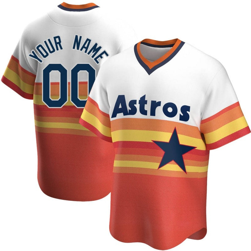 Baseball Jerseys Custom Houston Astros Jersey Cooperstown Stitched Letter And Numbers For Men Women Youth Birthday Gift baseball jersey product view 1