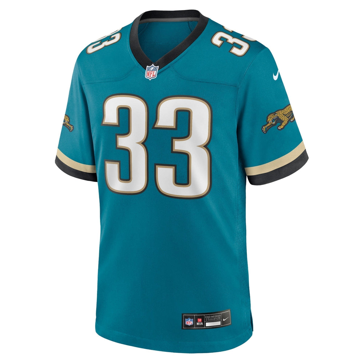 Devin Lloyd Jacksonville Jaguars Nike Prowler Throwback Game Jersey - Teal football jersey product view 2