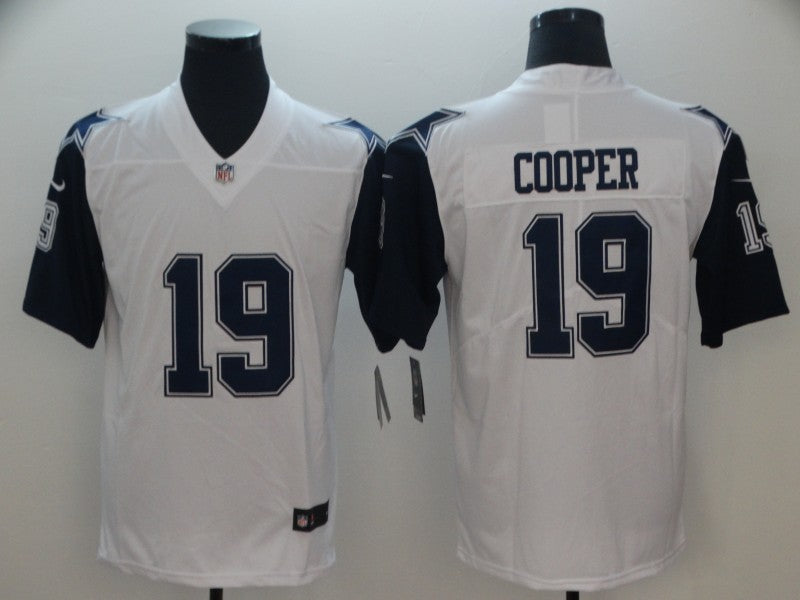 Men's Dallas Cowboys Amari Cooper #19 White Game Jersey1 football jersey product view 1