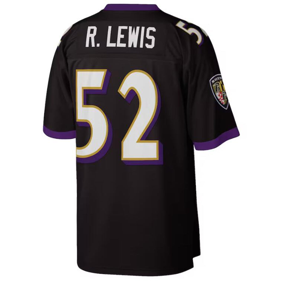B.Ravens #52 Ray Lewis Black Authentic Throwback Retired Player Jerseys American Stitched Football Jerseys football jersey product view 1