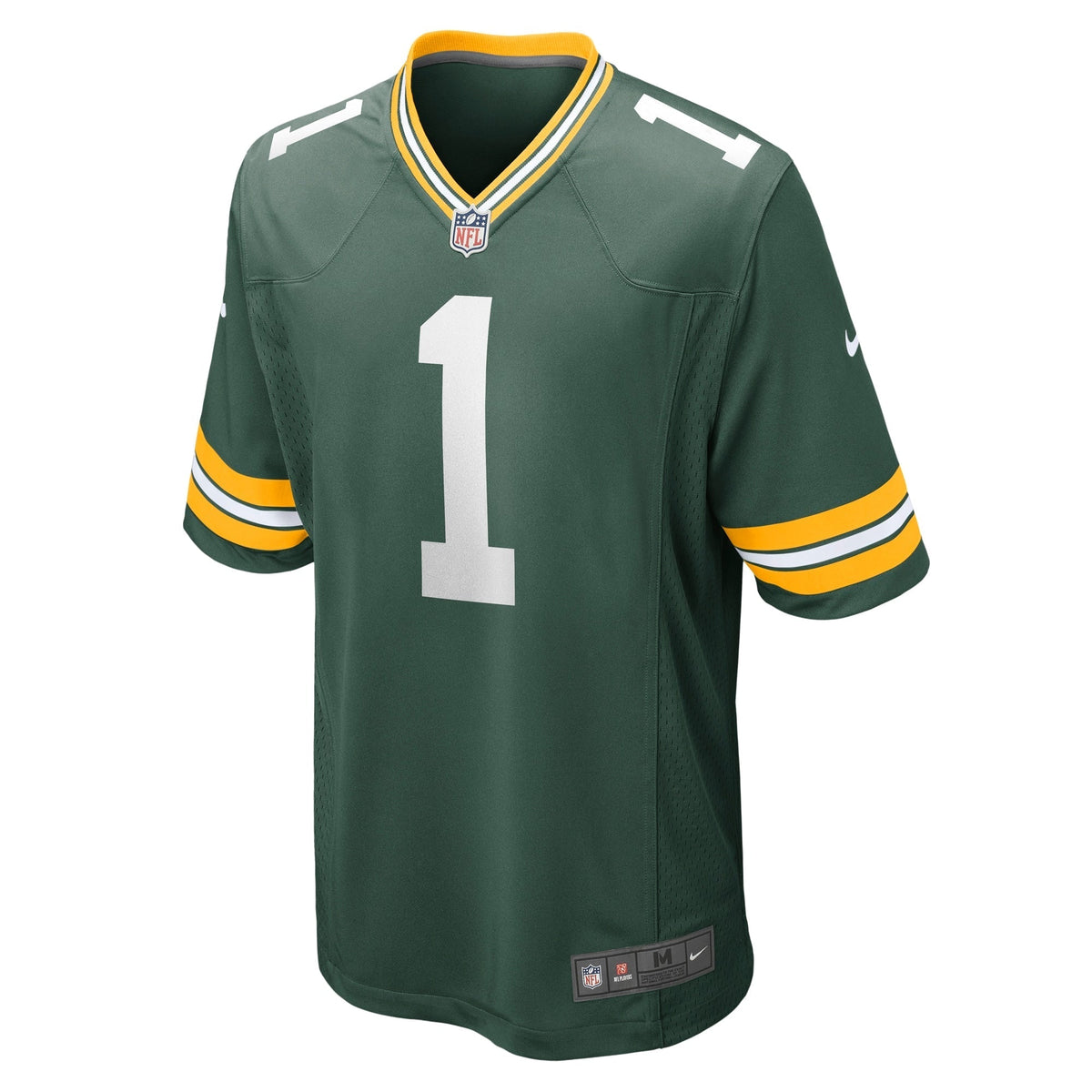 Number 1 Dad Green Bay Packers Nike Game Jersey - Green football jersey product view 2