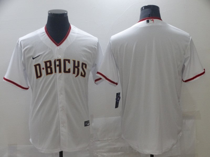 Men's Arizona Diamondbacks White Replica Blank Jersey1 baseball jersey product view 1