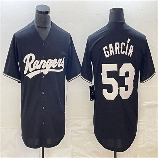 Los Angeles Dodgers #53 Adolis Garc¨ªa Black Home Authentic Patch Jersey Baseball Jerseys baseball jersey product view 1